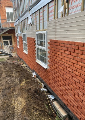 Tracker Panels Brick Slips Fite Proof,A1 non-combustible, Fire Proof Brick Slip Tracker Panel, brick slip tracker panels,A1 fire safe brick slip systemBBA Approved Brick Slip System,A1 non-combustible, Brickslips and; Wall Cladding Systems,BBA certified Brick Slip Runner board